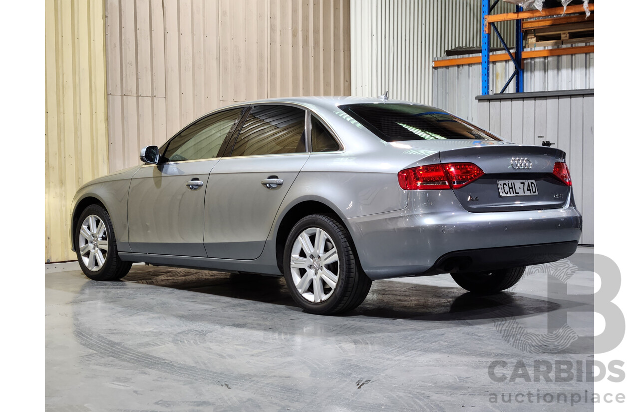 3/2012 Audi A4 2.0 TFSI B8 (8K) MY12 4d Sedan Grey 2.0L Turbo