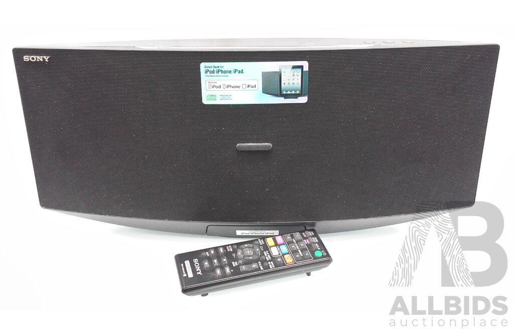 Sony CMT-V50iP Micro Hi-Fi System, 40 W RMS, iPod Supported