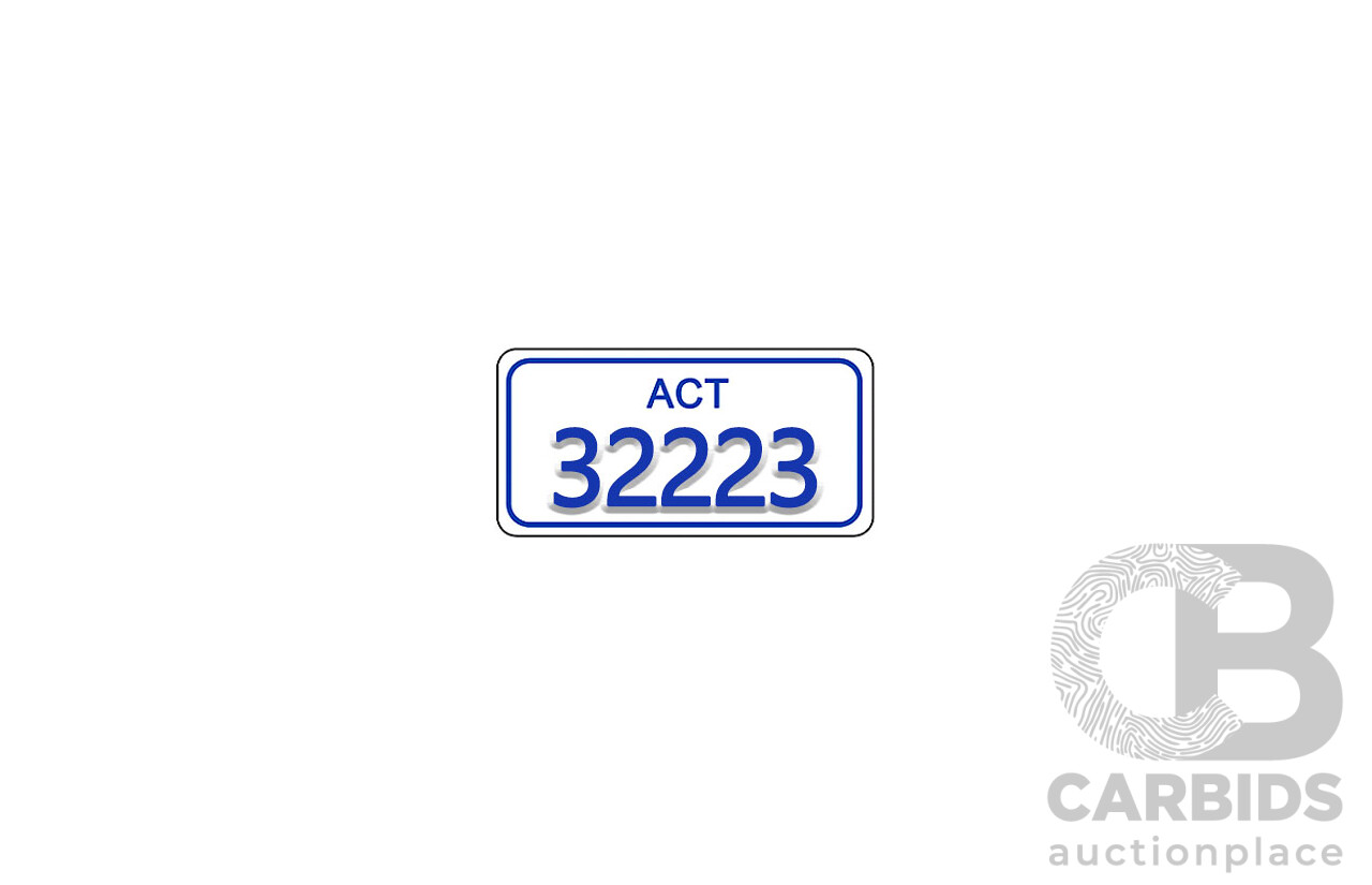 ACT 5-Digit Number Plate - 32223