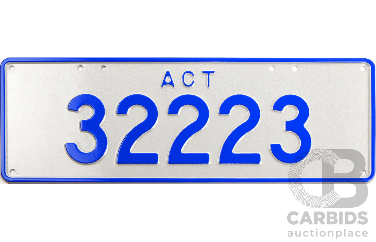 ACT 5-Digit Number Plate - 32223