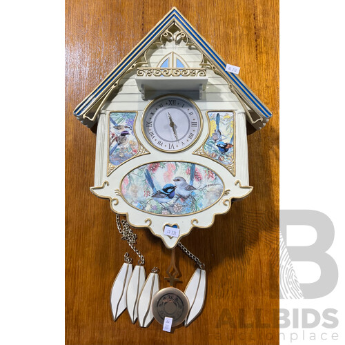 Bradford Exchange Fairy Wren Cuckoo Clock