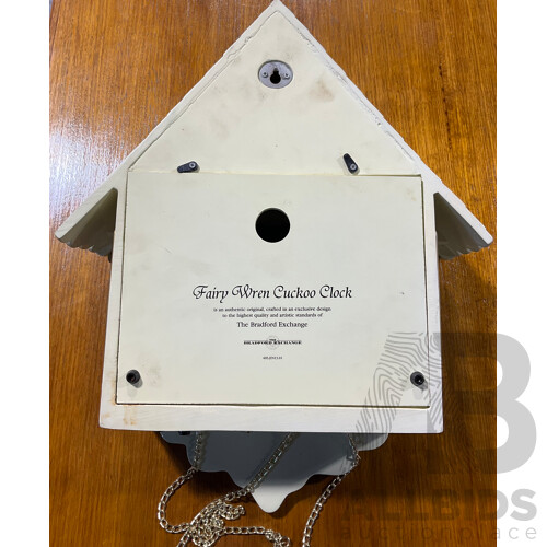 Bradford Exchange Fairy Wren Cuckoo Clock