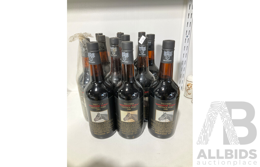 Yalumba Kingston Town Vintage Port 1980 - Lot of 12
