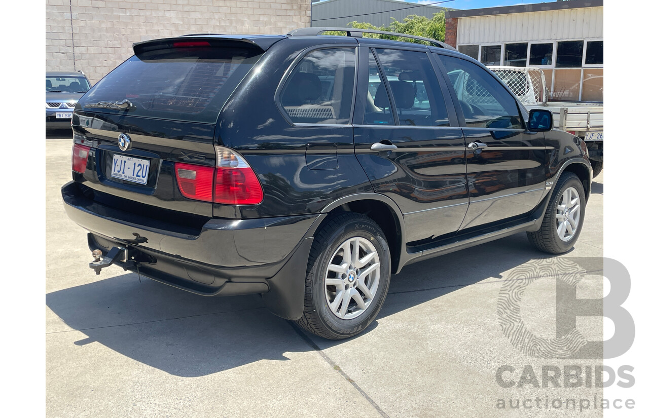 11/2005 Bmw X5 3.0d E53 4d Wagon Black 3.0L