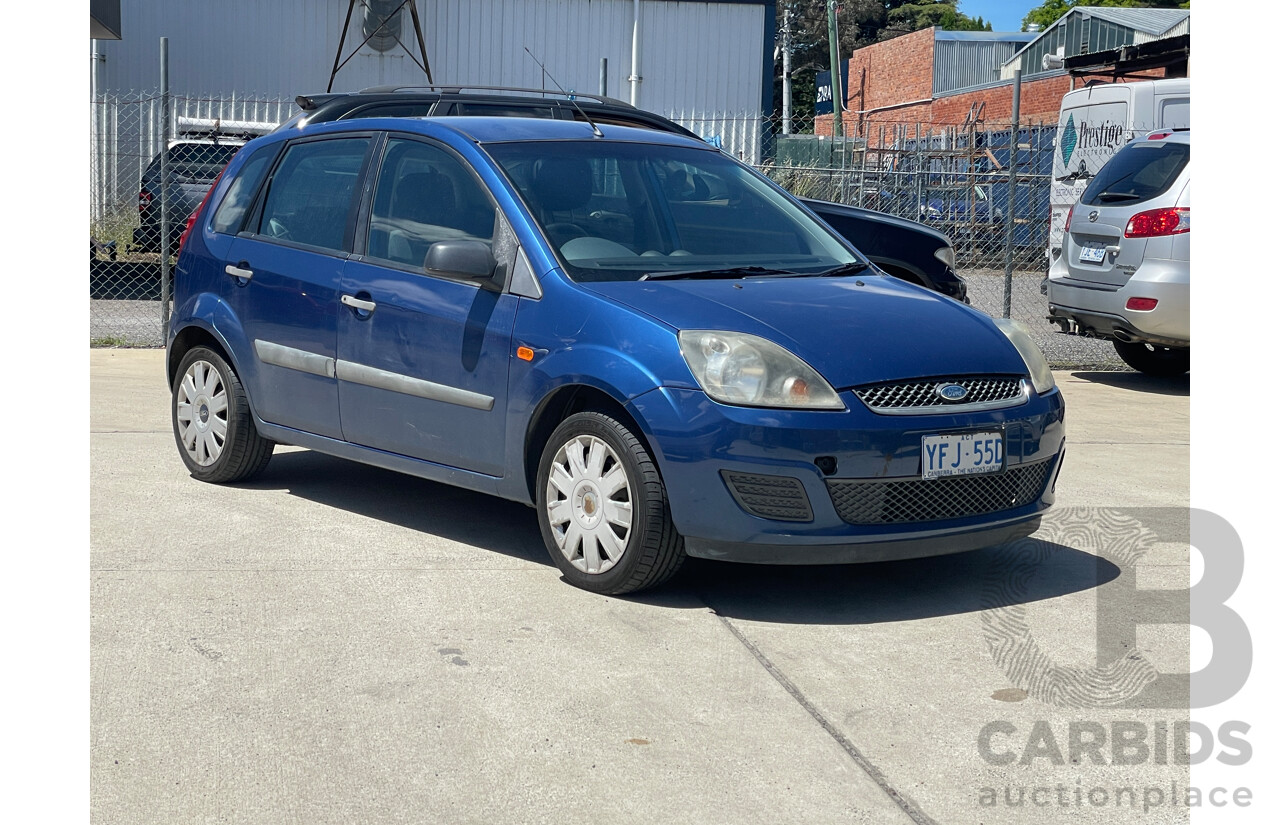 11/2007 Ford Fiesta LX WQ 5d Hatchback Blue 1.6L