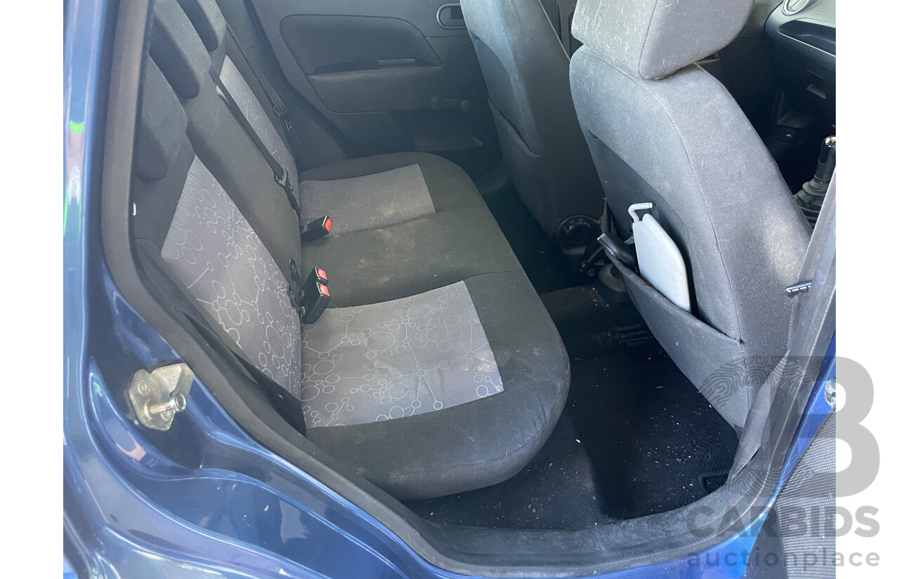 11/2007 Ford Fiesta LX WQ 5d Hatchback Blue 1.6L