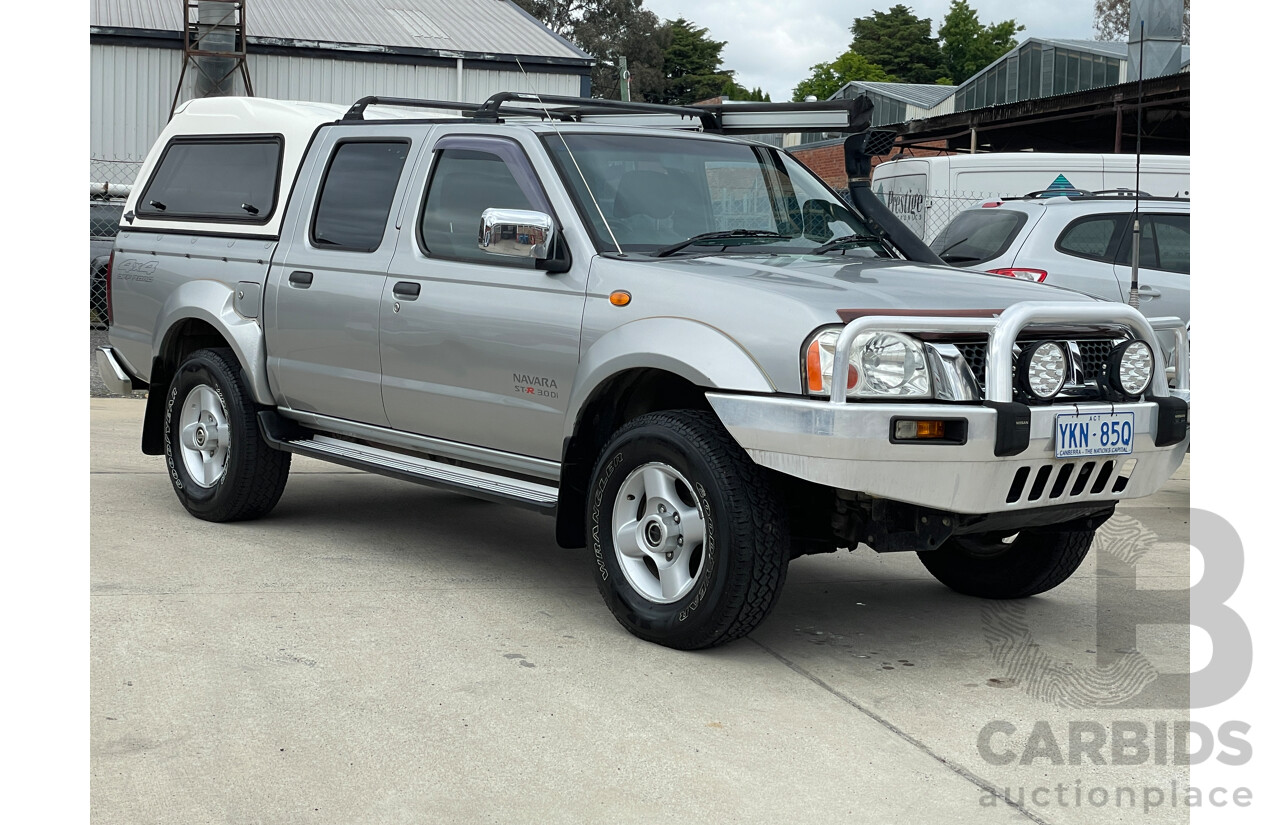 6/2006 Nissan Navara ST-R (4x4) D22 Dual Cab P/Up Silver 3.0L