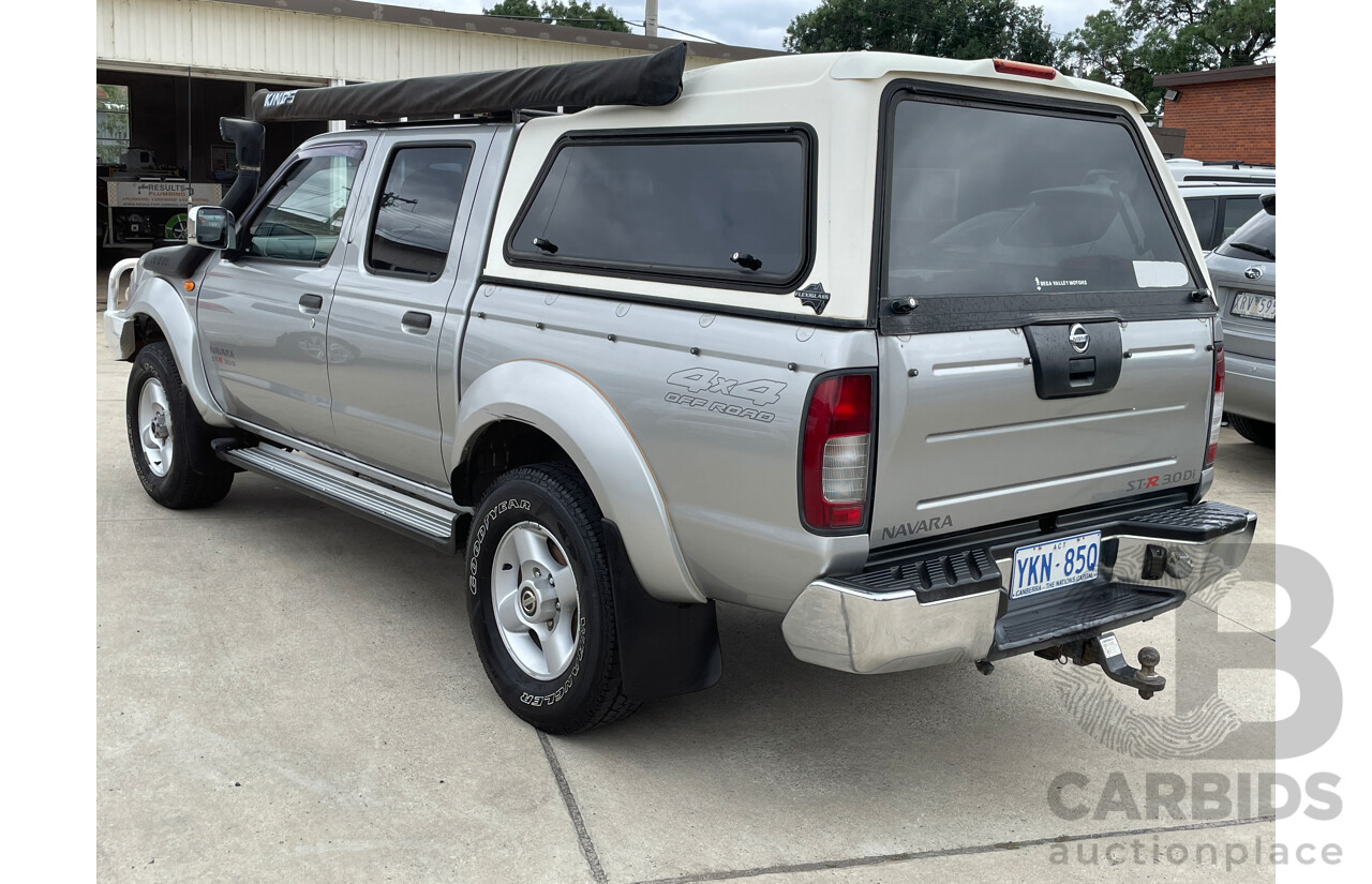 6/2006 Nissan Navara ST-R (4x4) D22 Dual Cab P/Up Silver 3.0L