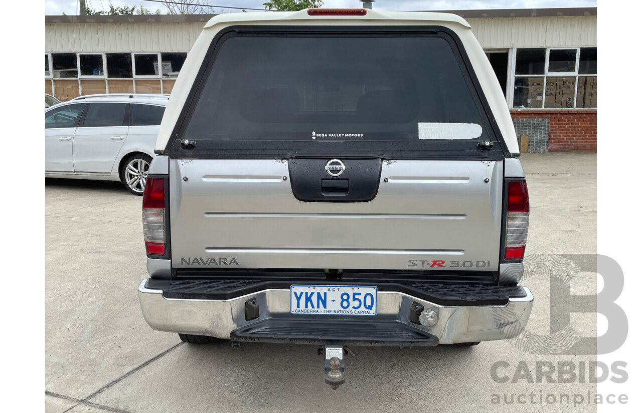 6/2006 Nissan Navara ST-R (4x4) D22 Dual Cab P/Up Silver 3.0L