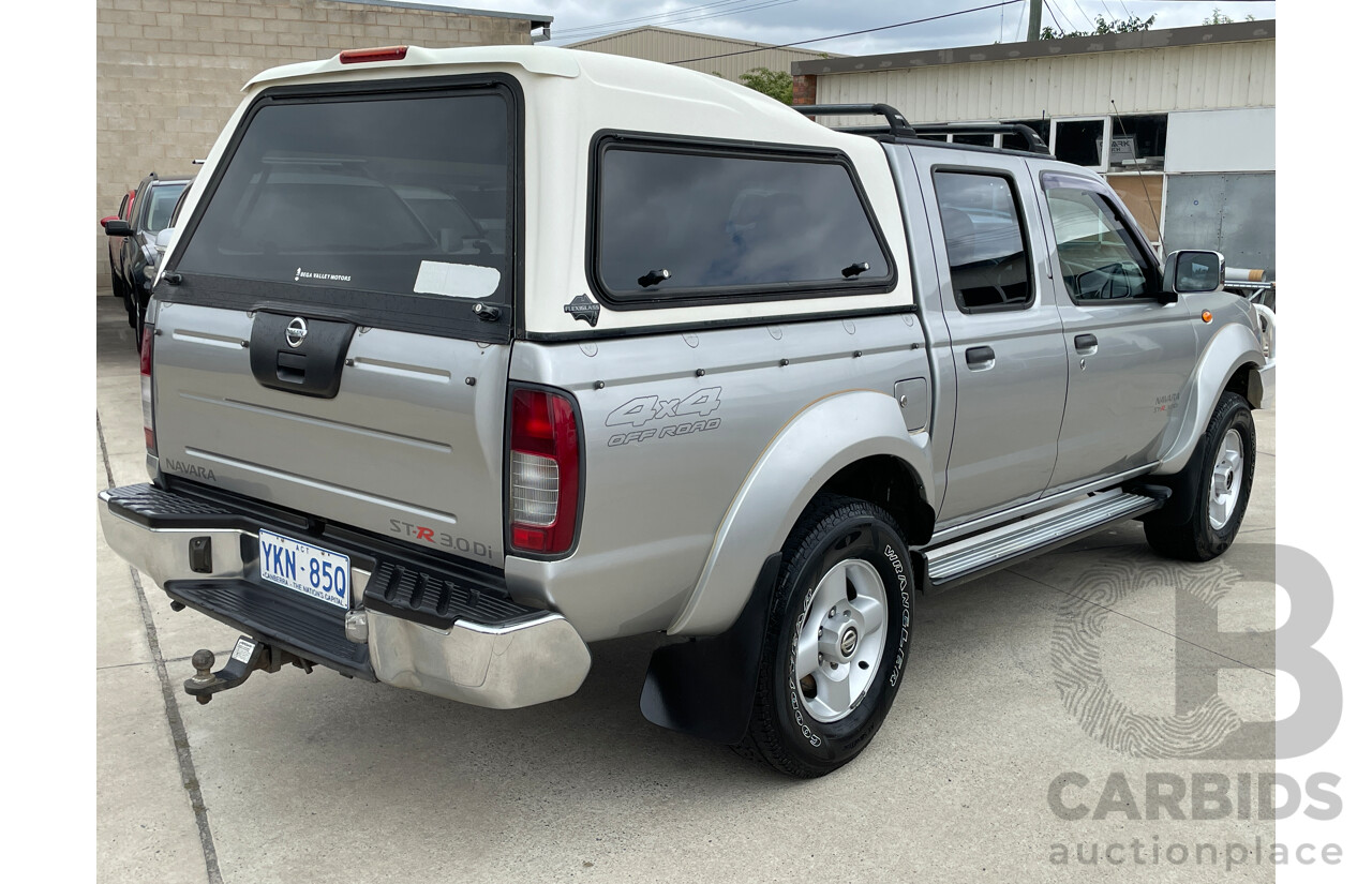 6/2006 Nissan Navara ST-R (4x4) D22 Dual Cab P/Up Silver 3.0L