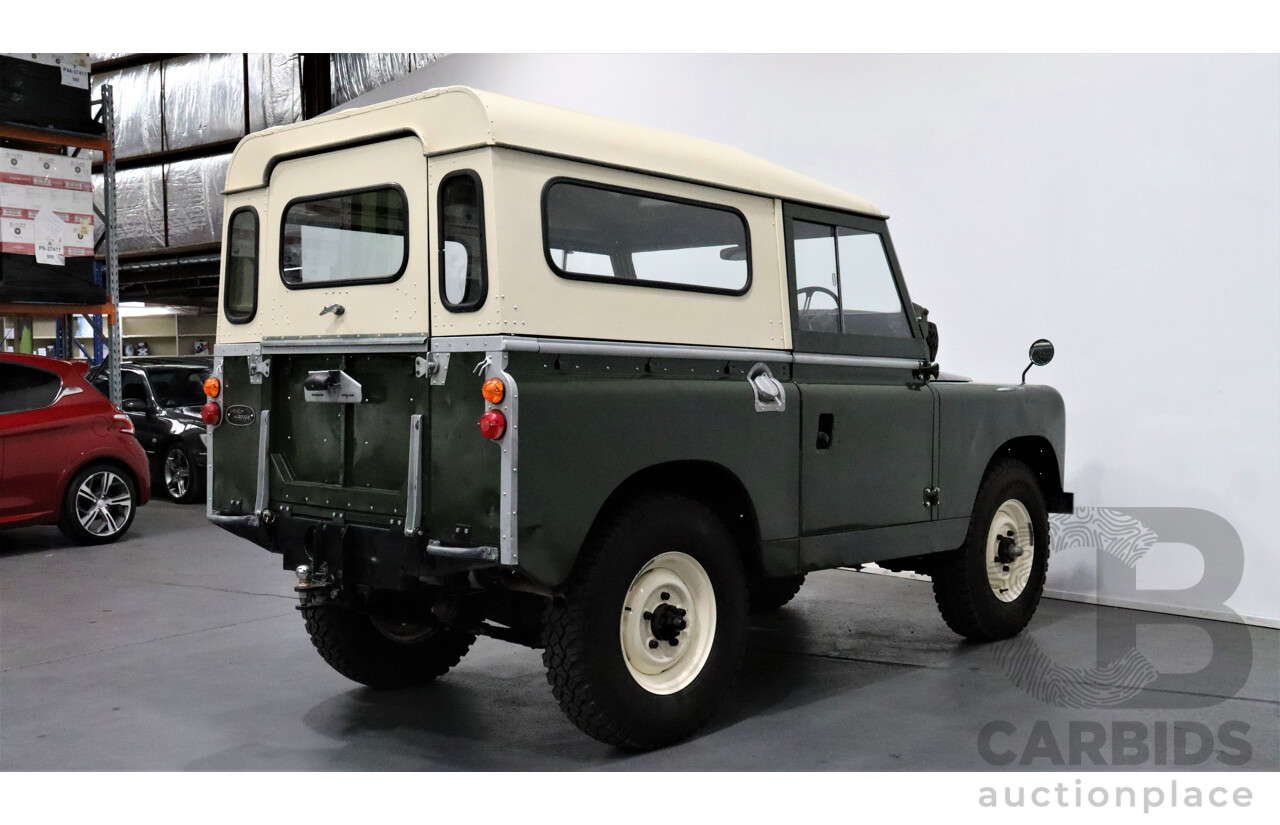 1/1967 Land Rover Series llA 88 (4x4) SWB  2d Hardtop Green 2.3L Petrol