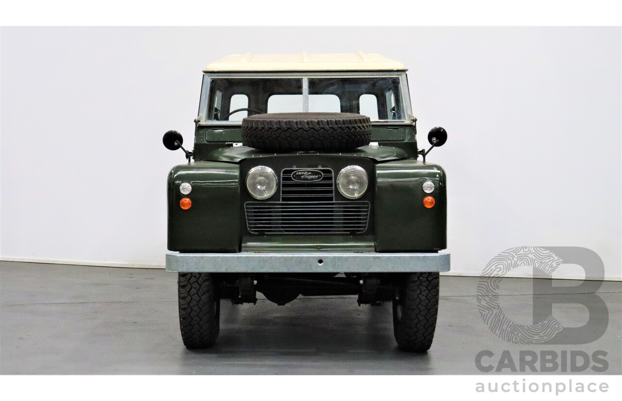 1/1967 Land Rover Series llA 88 (4x4) SWB  2d Hardtop Green 2.3L Petrol