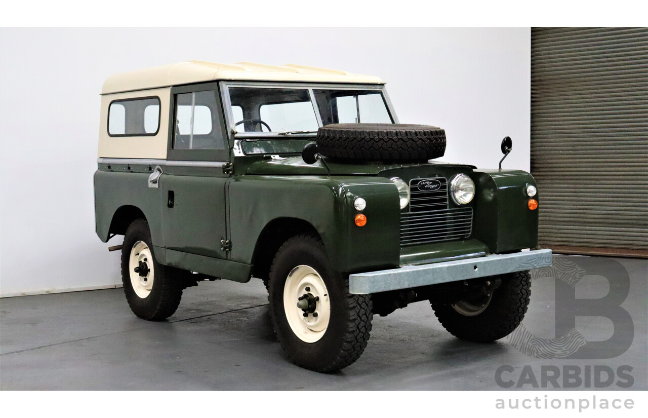 1/1967 Land Rover Series llA 88 (4x4) SWB  2d Hardtop Green 2.3L Petrol