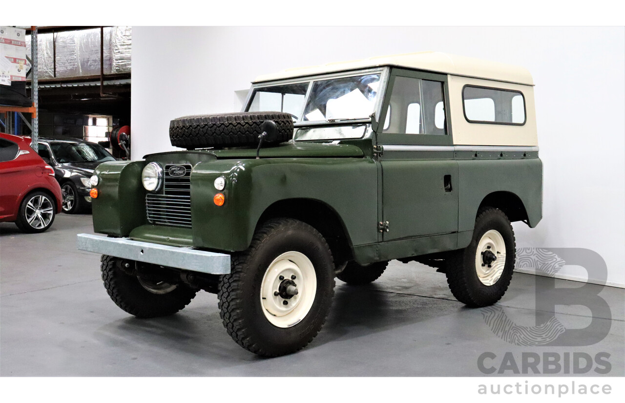 1/1967 Land Rover Series llA 88 (4x4) SWB  2d Hardtop Green 2.3L Petrol