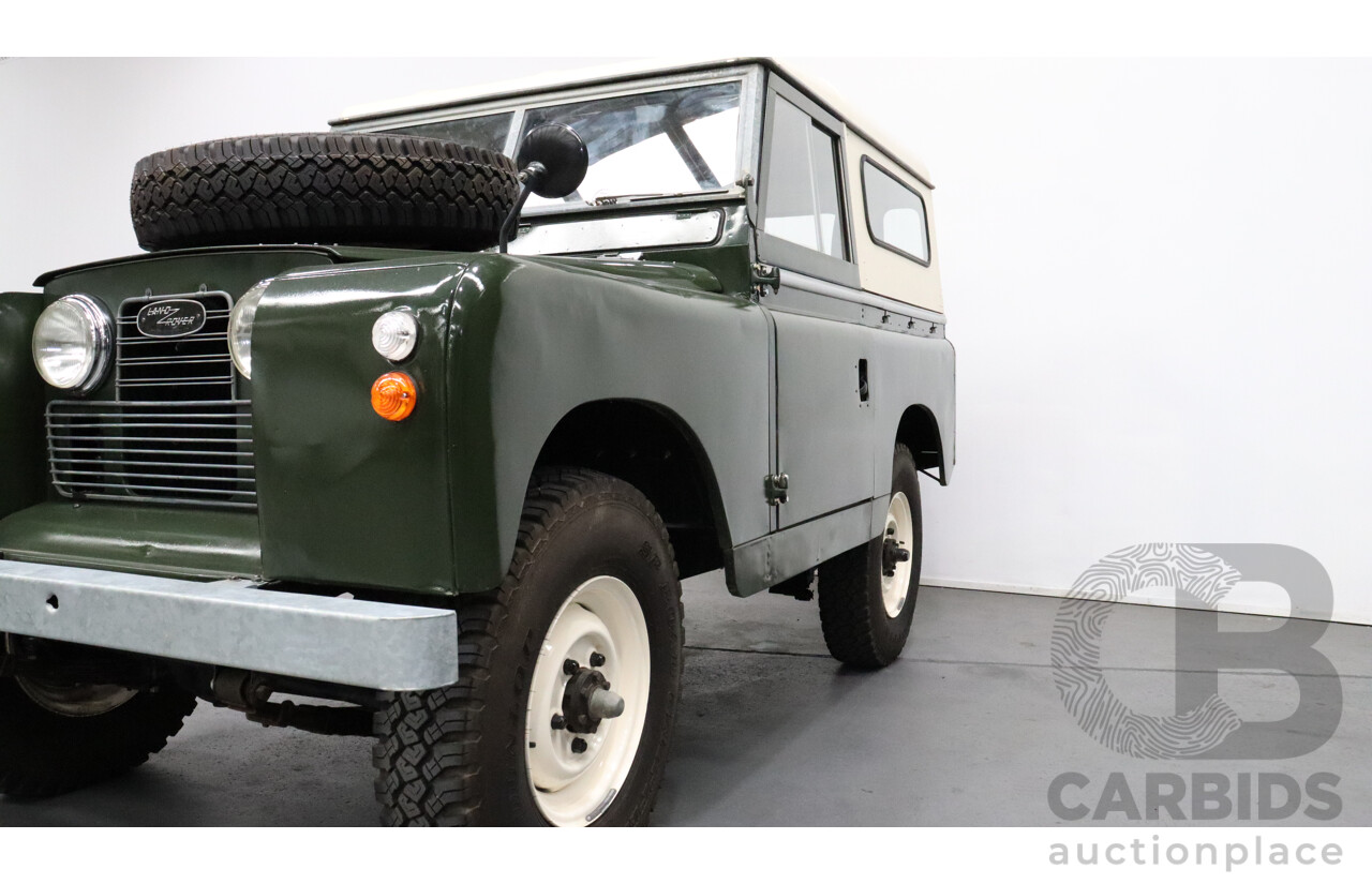 1/1967 Land Rover Series llA 88 (4x4) SWB  2d Hardtop Green 2.3L Petrol