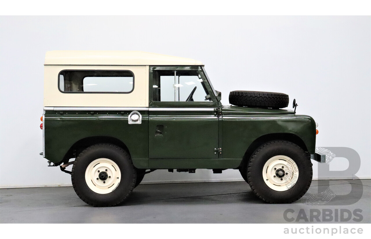 1/1967 Land Rover Series llA 88 (4x4) SWB  2d Hardtop Green 2.3L Petrol