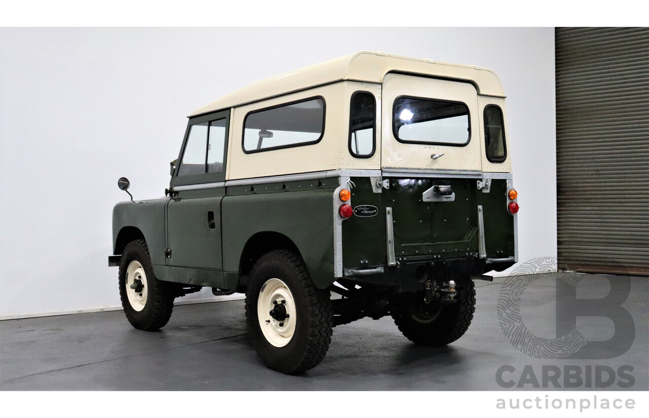 1/1967 Land Rover Series llA 88 (4x4) SWB  2d Hardtop Green 2.3L Petrol