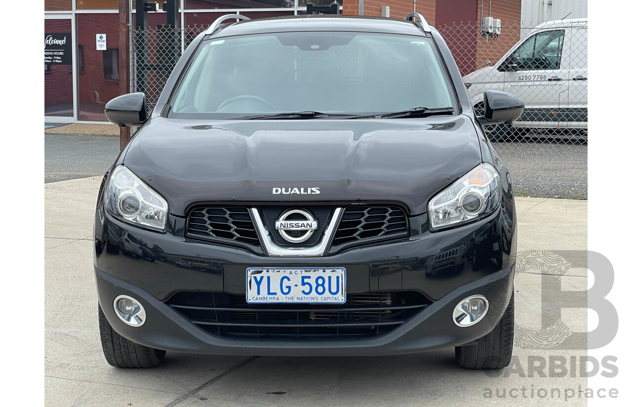 7/2013 Nissan Dualis +2 Ti-L (4x4) J10 MY13 4d Wagon Black 2.0L