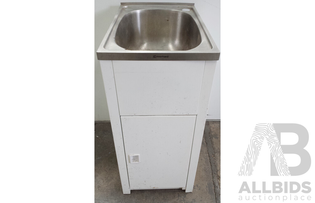 40 Litre Stainless Steel Single Bowl Laundry Sink With Cabinet