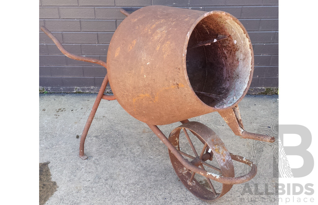 Vintage Metal Cement Mixer