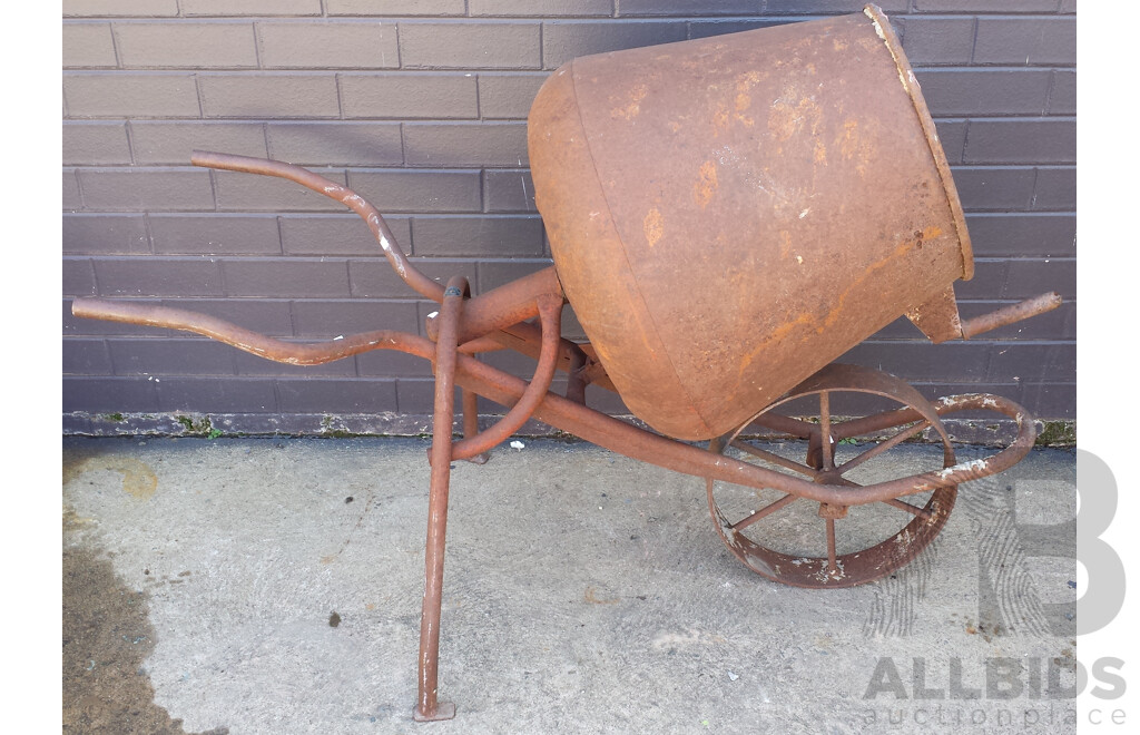 Vintage Metal Cement Mixer