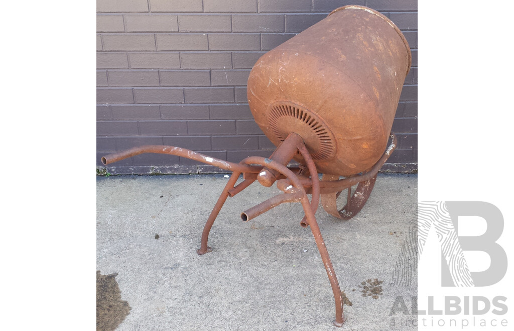 Vintage Metal Cement Mixer