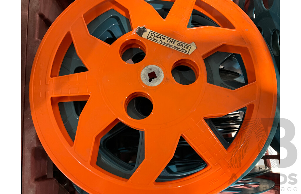 Large Quantity of Plastic Film Reels, One With Case