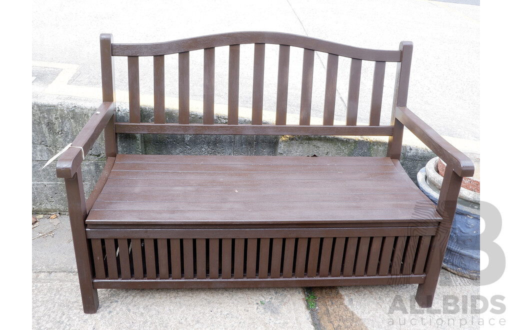 Teak Painted Garden Bench