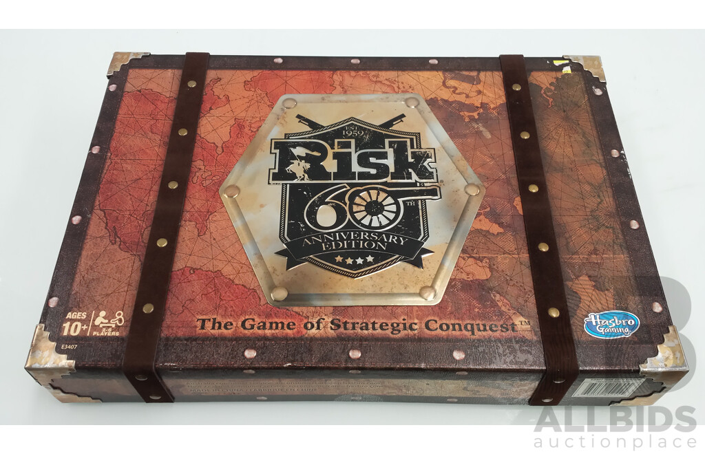 Risk 60th Anniversary Board Game and Logitech Keyboard - New