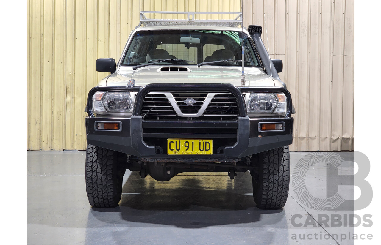 7/2001 Nissan Patrol ST (4x4) GU II 4d Wagon Gold 3.0L Turbo Diesel - 7 Seater