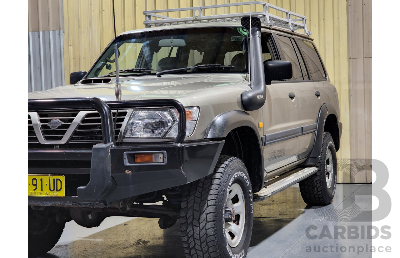 7/2001 Nissan Patrol ST (4x4) GU II 4d Wagon Gold 3.0L Turbo Diesel - 7 Seater