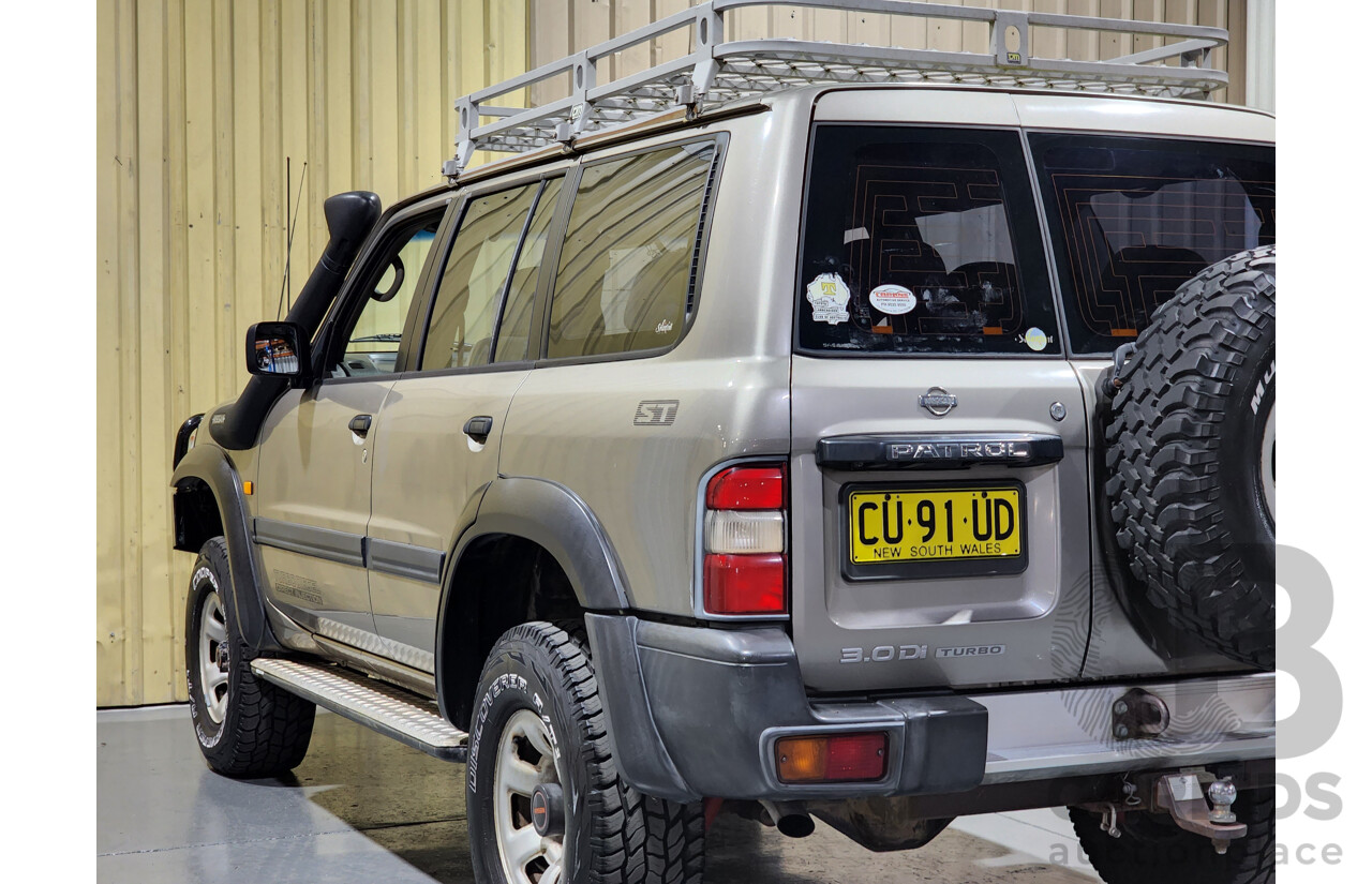 7/2001 Nissan Patrol ST (4x4) GU II 4d Wagon Gold 3.0L Turbo Diesel - 7 Seater