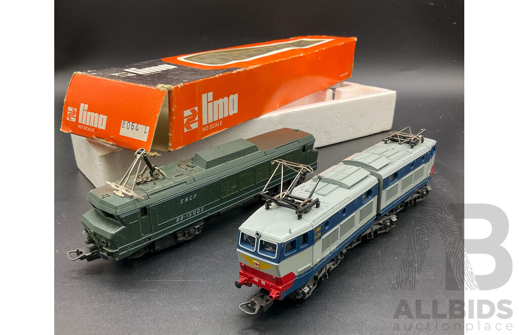 Lima Train Set Ho Scale 8064 L Engine, SNCF BB15002, Rolling Stock, Tracks and More