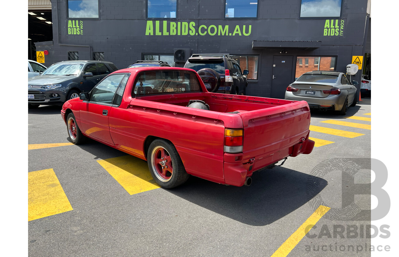 12/1990 Holden Commodore S VG Utility Red 5.0L V8