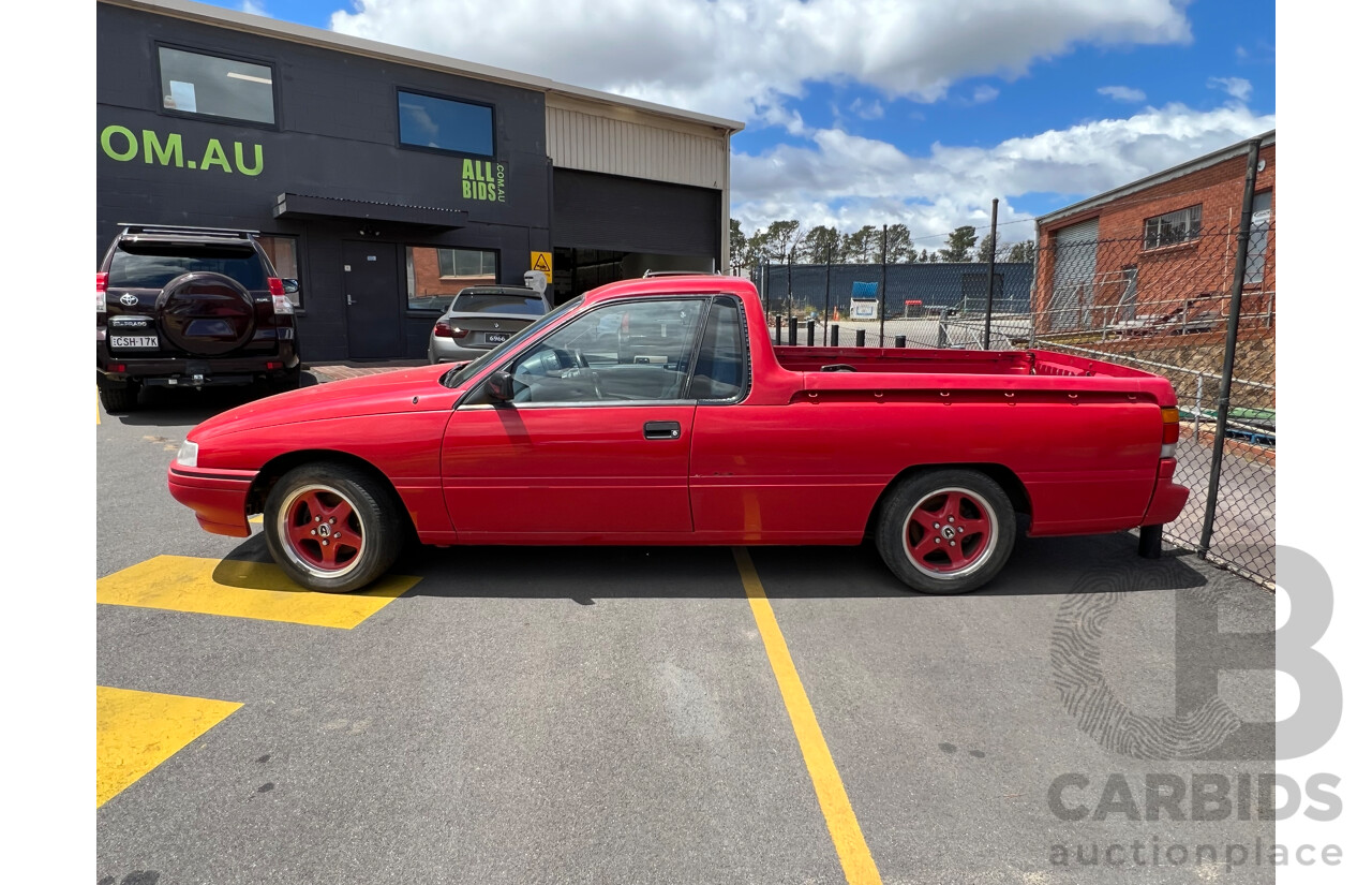 12/1990 Holden Commodore S VG Utility Red 5.0L V8