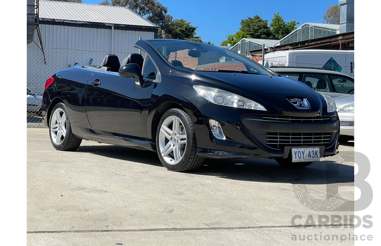 9/2009 Peugeot 308 CC  2d Cabriolet Black 1.6L