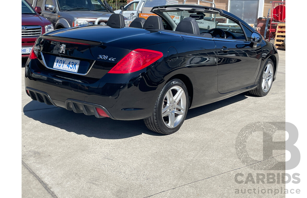 9/2009 Peugeot 308 CC  2d Cabriolet Black 1.6L