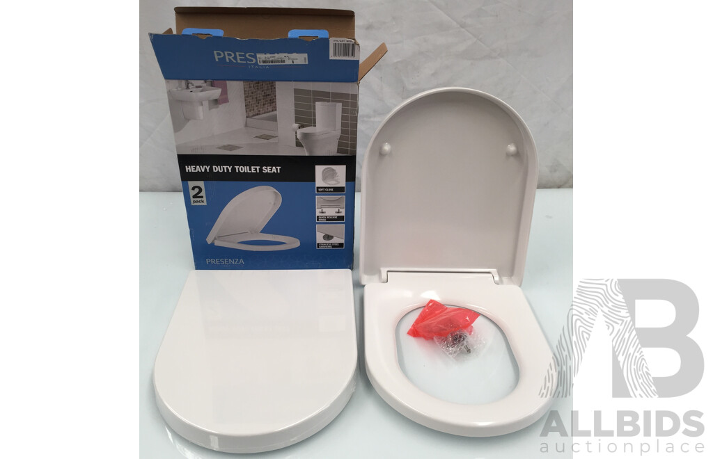 Presenza Heavy Duty Smart Bidet & Presenza Heavy Duty Toilet Seat 2 Pack - ORP $550.00