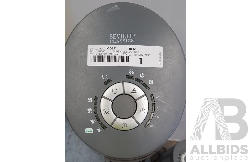 Seville Ultra Slimline Fan Combo 102cm & 42cm - ORP $109.99