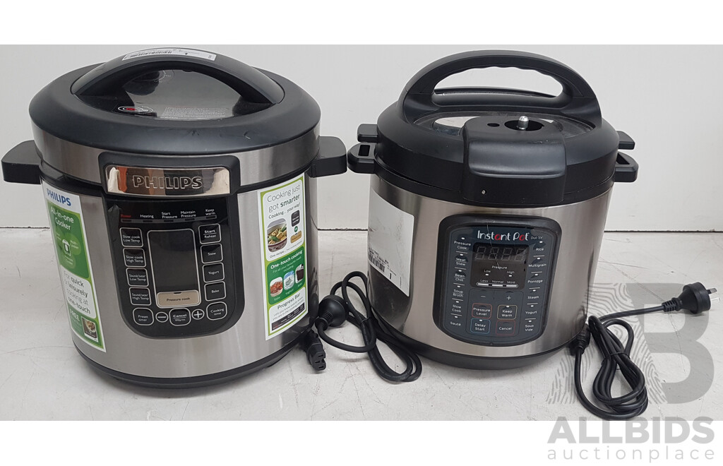 Philips and Instant Pot Kitchen Appliances - Lot of 2 - Total ORP $509.98