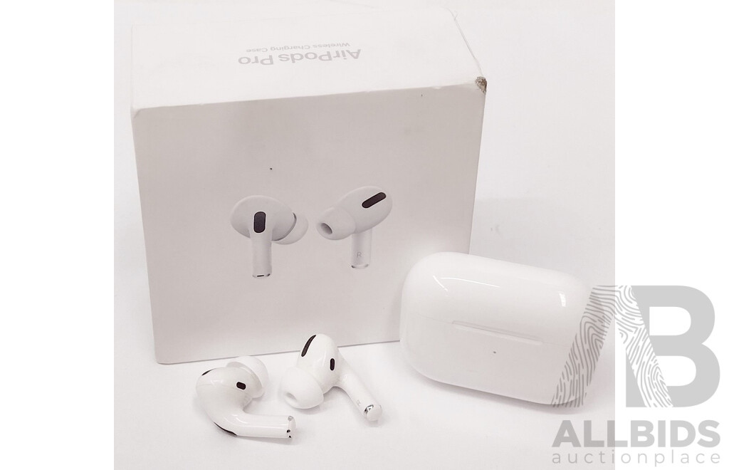 Apple Airpods Pro (A2083/A2084) Noise Cancelling Wireless Earbuds W/ Wireless Charging Case (A2190) - ORP $295.00