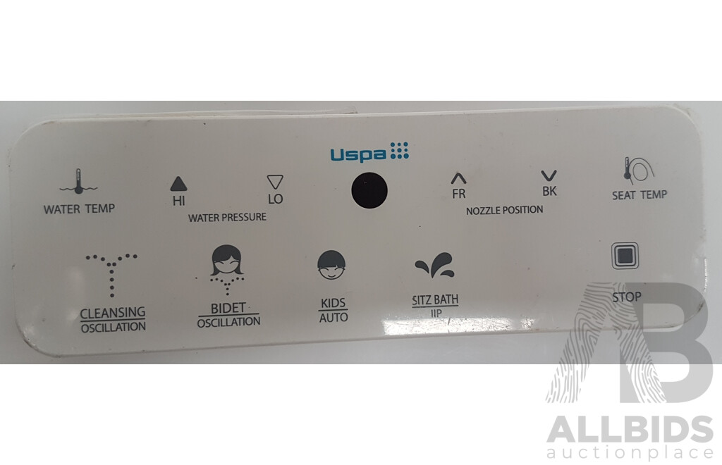 Uspa Bidet Toilet Seat With Remote Control - ORP $499.99