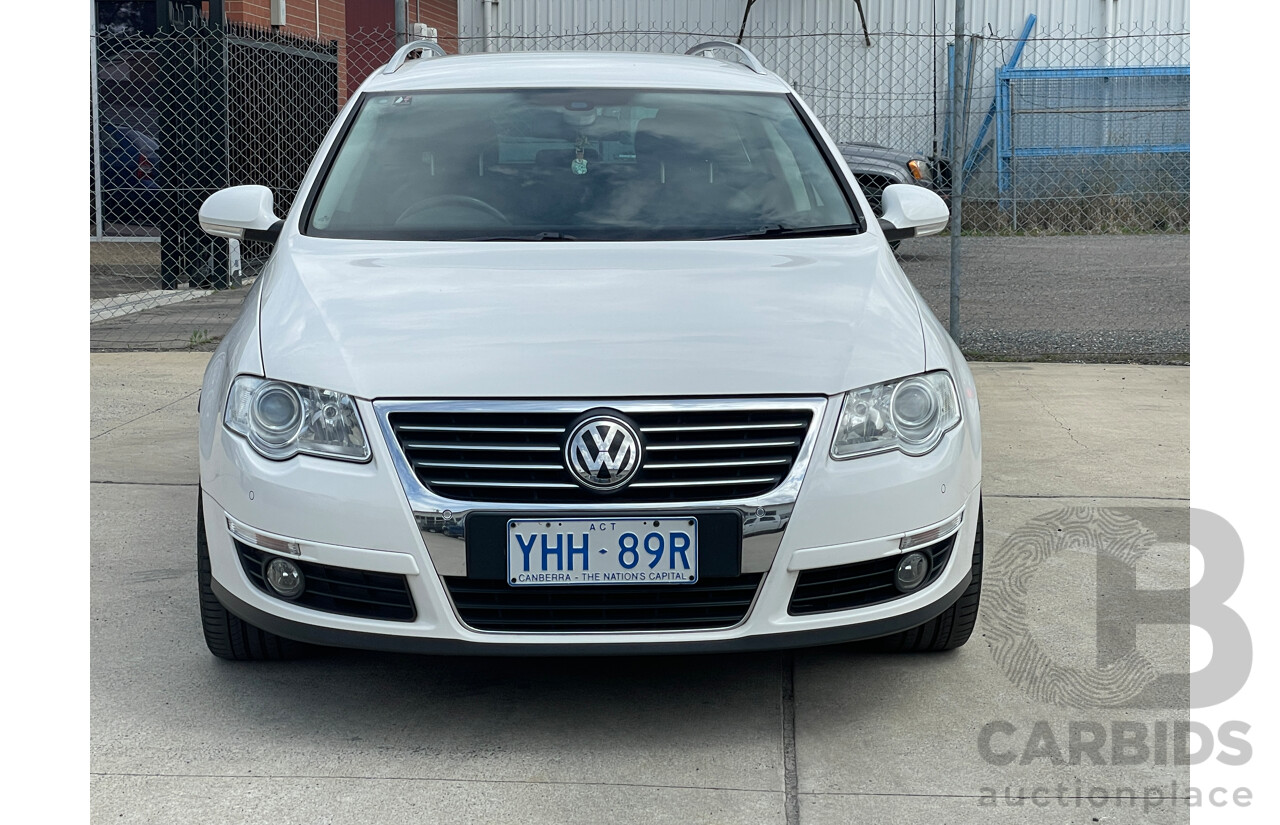 7/2010 Volkswagen Passat 125 TDI Highline 3C MY10 UPGRADE 4d Wagon White 2.0L