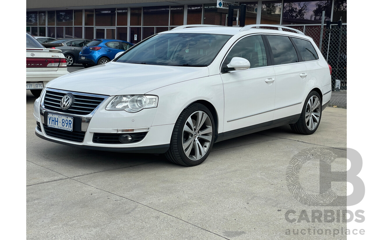 7/2010 Volkswagen Passat 125 TDI Highline 3C MY10 UPGRADE 4d Wagon White 2.0L