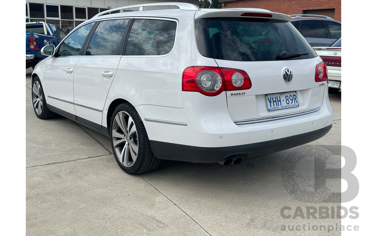 7/2010 Volkswagen Passat 125 TDI Highline 3C MY10 UPGRADE 4d Wagon White 2.0L