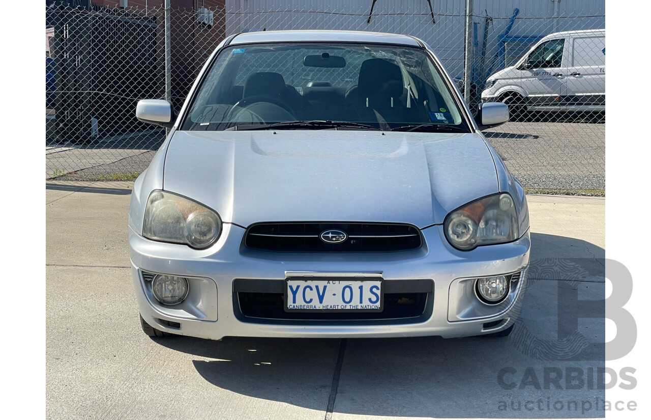 12/2003 Subaru Impreza GX (awd) MY03 4d Sedan Silver 2.0L