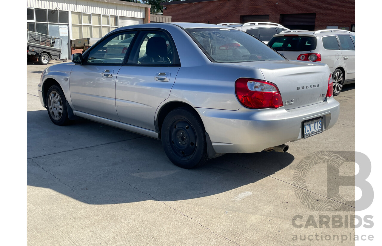 12/2003 Subaru Impreza GX (awd) MY03 4d Sedan Silver 2.0L