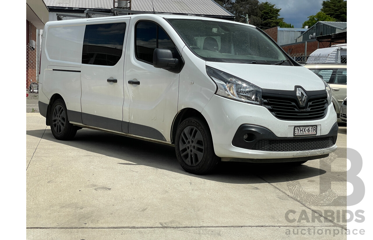 12/2017 Renault Trafic LWB X82 4d Van White 1.6L