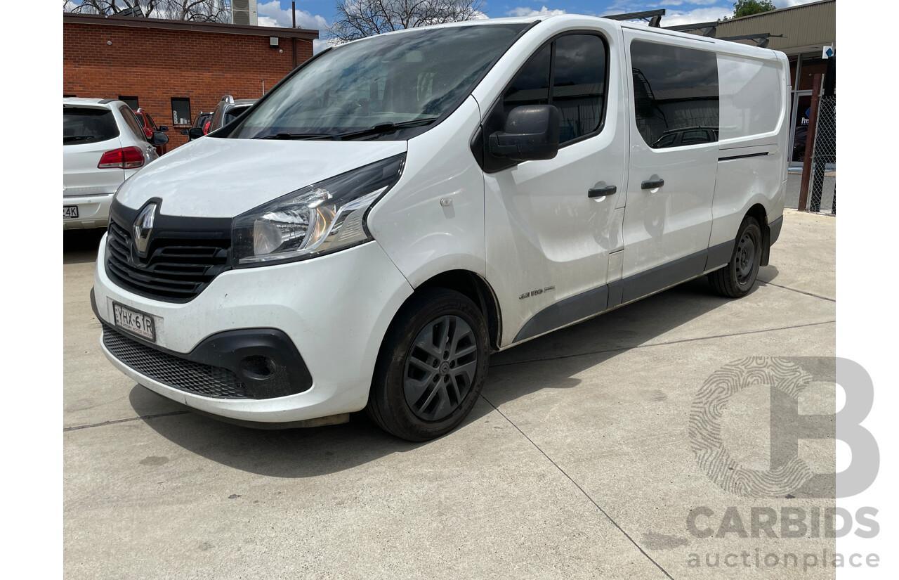 12/2017 Renault Trafic LWB X82 4d Van White 1.6L