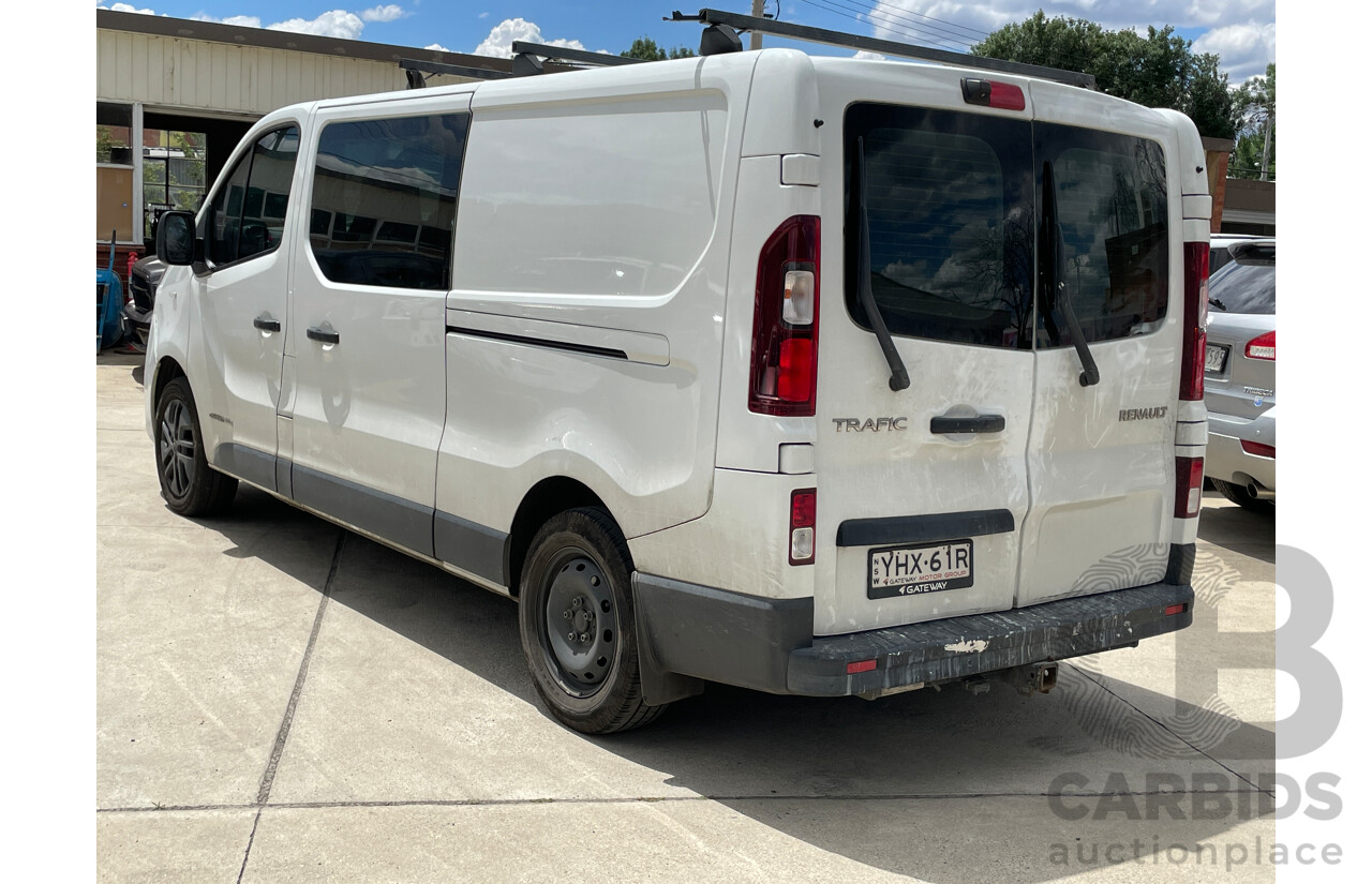 12/2017 Renault Trafic LWB X82 4d Van White 1.6L